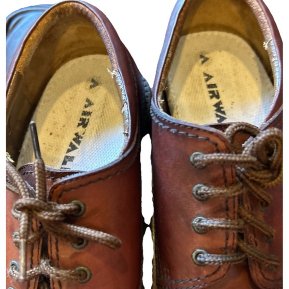 Dockers Shoes Mens 10.5 Dress Cap Toe Oxford Brown Leather Lace Up Read - Picture 3 of 10